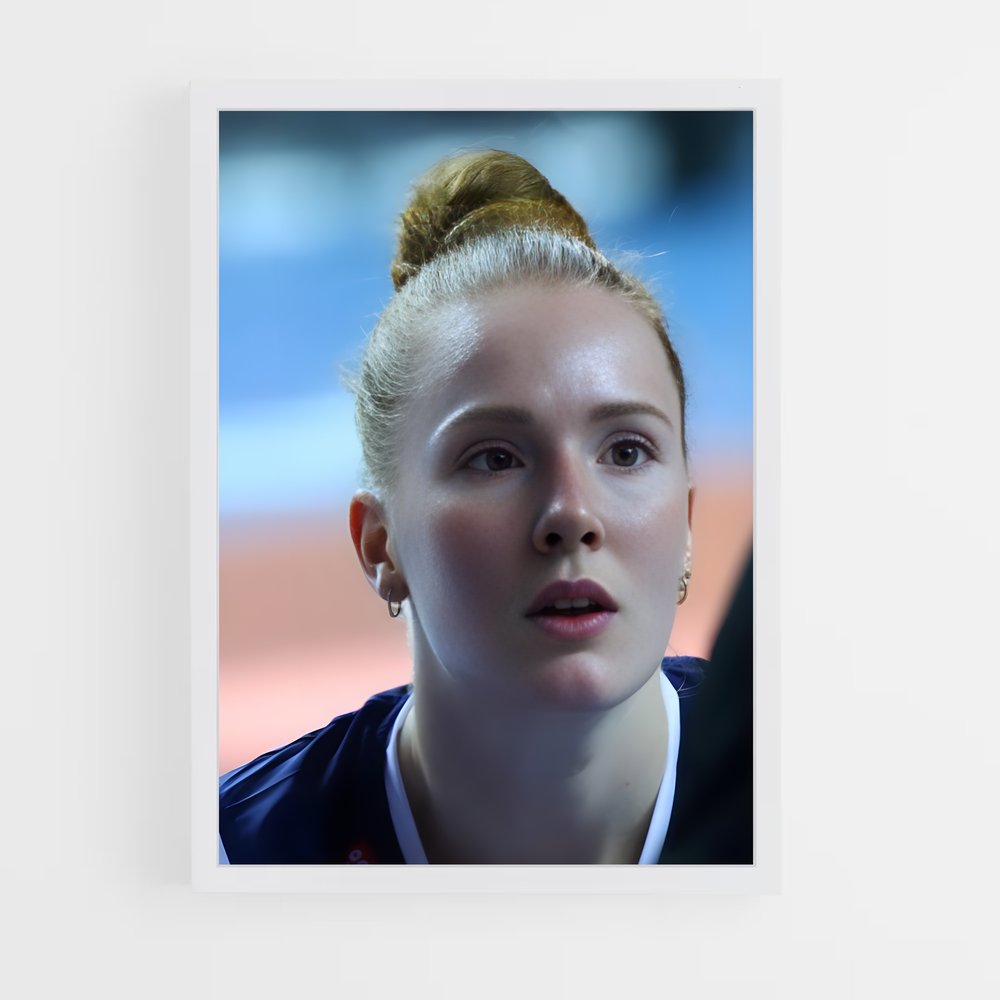 Poster L'Uniforme Azur – affiche Volleyball (vue 3)